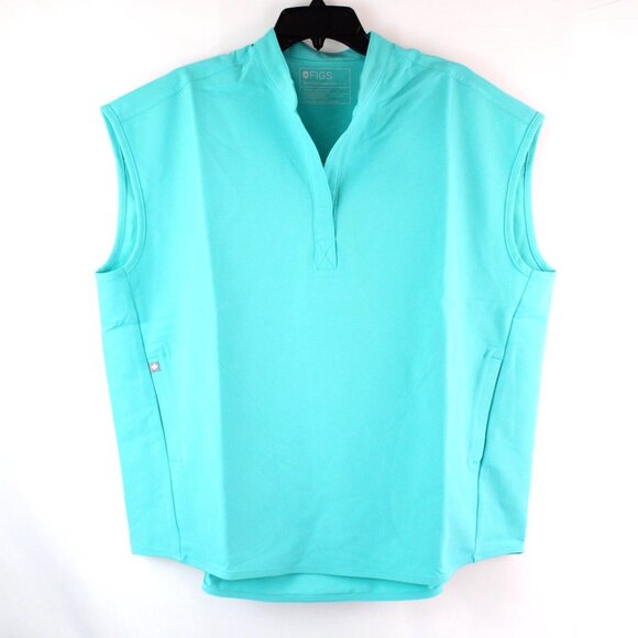 Figs Women's Short Sleeve Tees - Aqua - Picture 2 of 13